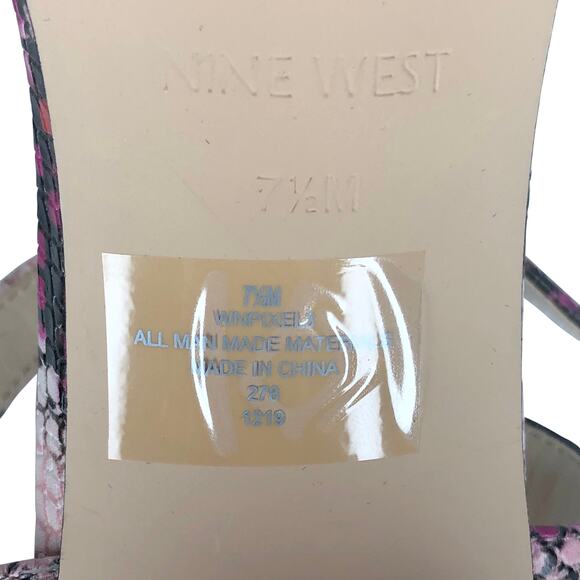 Nine West Pixel City Block Heel Sandals - Size 7.5 - Women - Picture 12 of 13